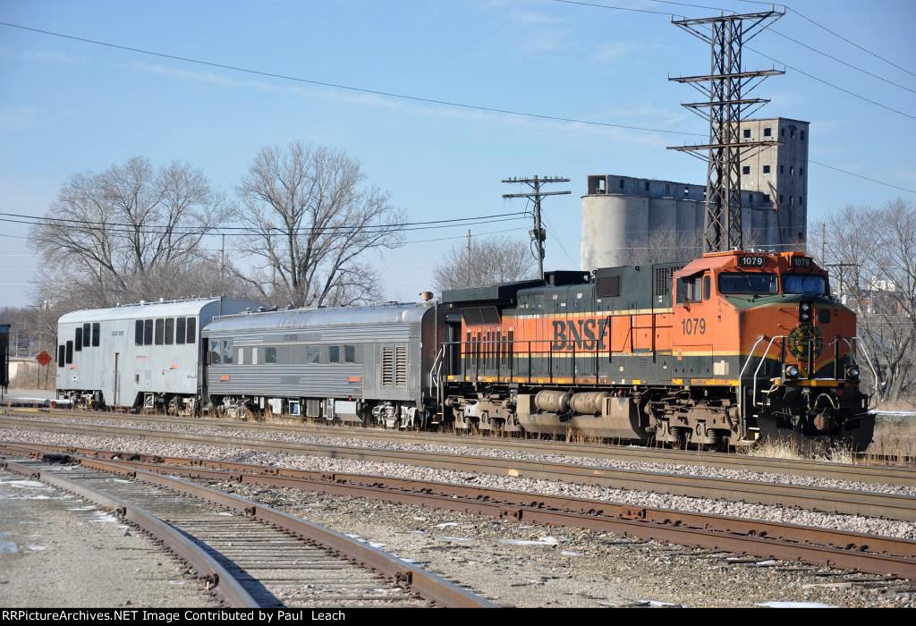 Tied down inspection train